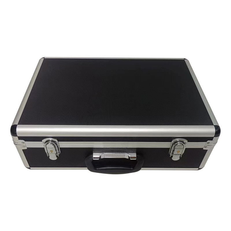 Valigetta portautensili techly alluminio 460x330x150mm nero/argento