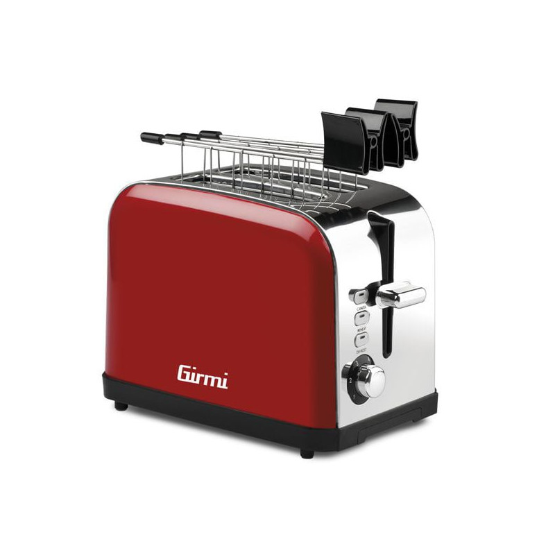 tostapane girmi tp5702 toaster 800w rosso/argento [tp5702]