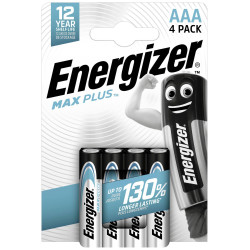 Batteria aaa energizer max plus 1.5v monouso alcalina 4pz [437468]