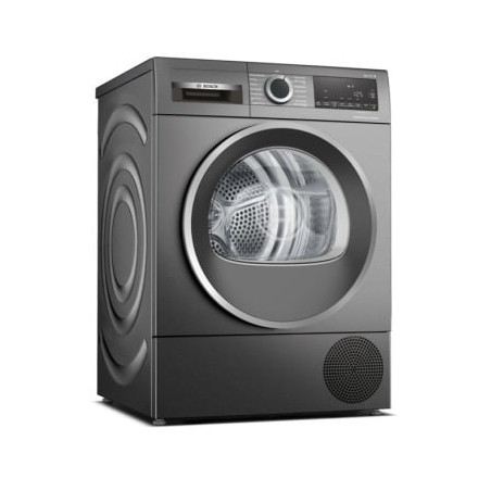 Asciugatrice bosch serie 6 wqg2450r10 a pompa di calore 64db/a++/argento/grigio