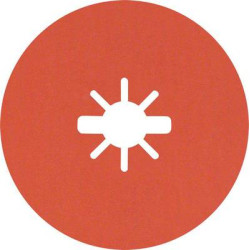 Disco in fibra bosch r782 esperto x-blocco prisma ceramico rosso