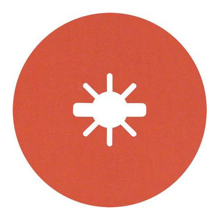 Disco in fibra bosch r782 esperto x-blocco prisma ceramico rosso