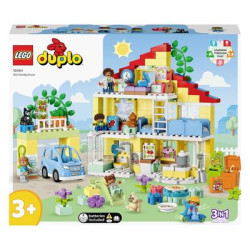 Gioco da costruzione lego casa delle bambole duplo 3in1 con figurine
