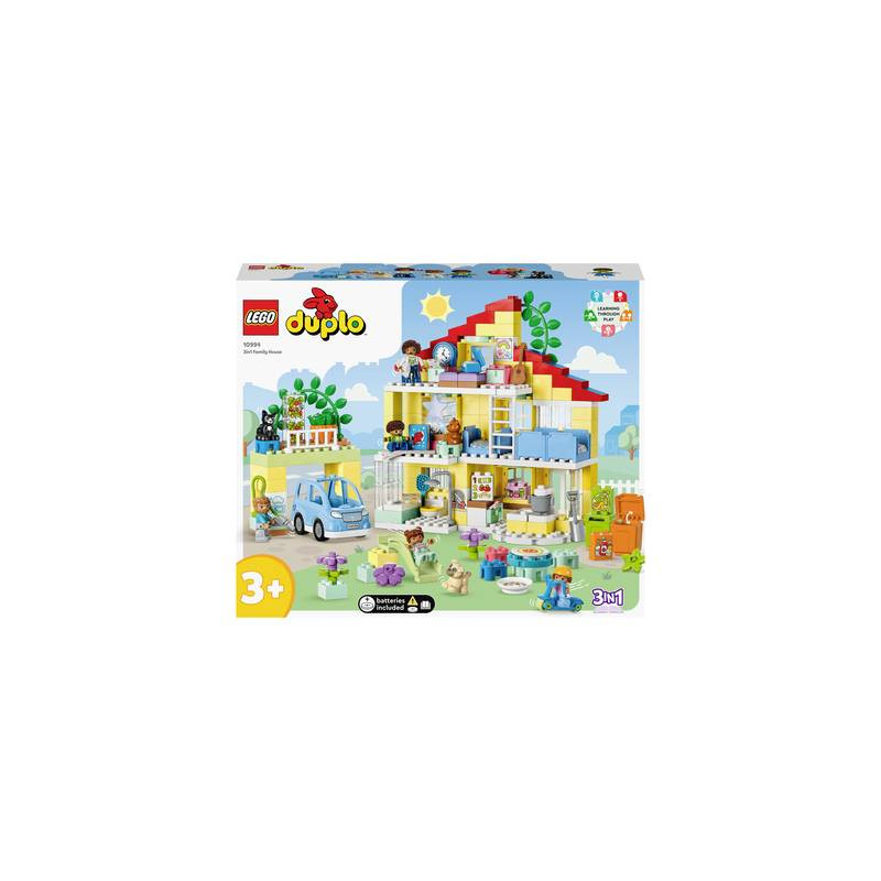 Gioco da costruzione lego casa delle bambole duplo 3in1 con figurine