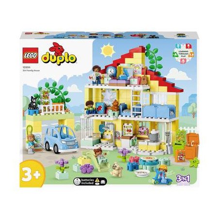 Gioco da costruzione lego casa delle bambole duplo 3in1 con figurine