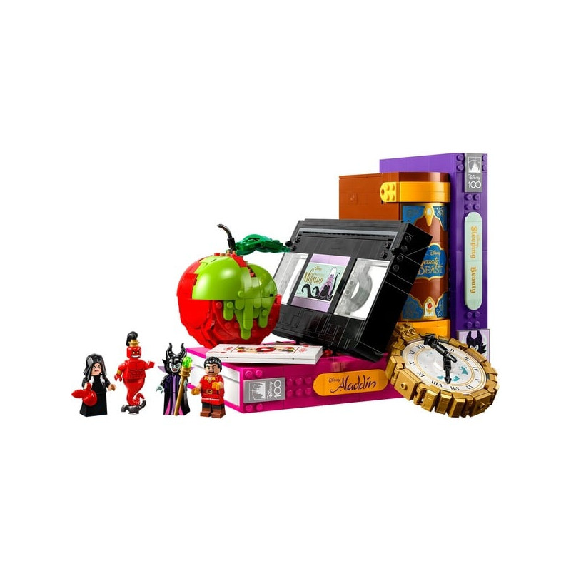 Gioco da costruzione lego disney 100 personaggi dei cattivi con 4