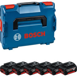 Batteria per elettroutensile bosch 6xgba 18v 4.0ah 6pz blu/nero [1600a02a2s]