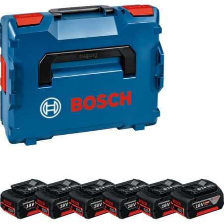 Batteria per elettroutensile bosch 6xgba 18v 4.0ah 6pz blu/nero [1600a02a2s]