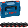 Batteria per elettroutensile bosch 6xgba 18v 4.0ah 6pz blu/nero [1600a02a2s]