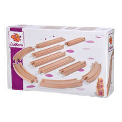 Set da gioco eichhorn bahn assortimento di rotaie 10pz [100006403]