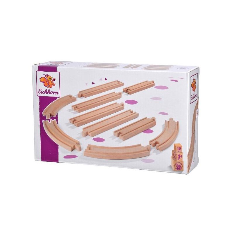Set da gioco eichhorn bahn assortimento di rotaie 10pz [100006403]
