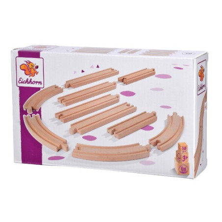Set da gioco eichhorn bahn assortimento di rotaie 10pz [100006403]