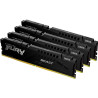 Ram dimm ddr5 128gb kingston fury beast 200 4x 32gb nero [kf552c40bbk4-128]