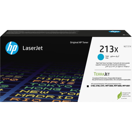 Toner hp laserjet 213x ciano [w2131x]