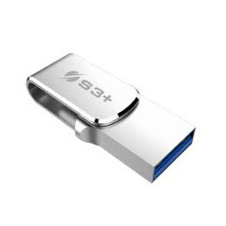 Pen drive 128gb s3+ steel unita flash usb usb tipo-a /-c