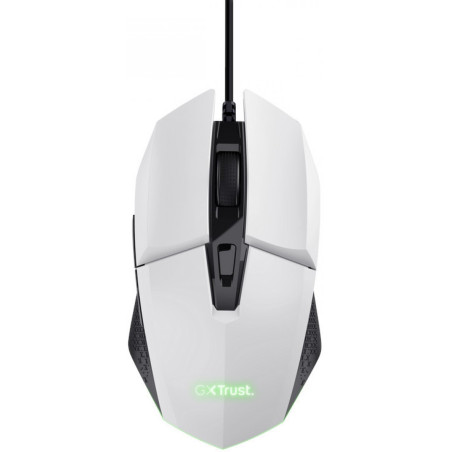 Mouse trust gxt 109w felox gaming wired 6400dpi bianco [25066]