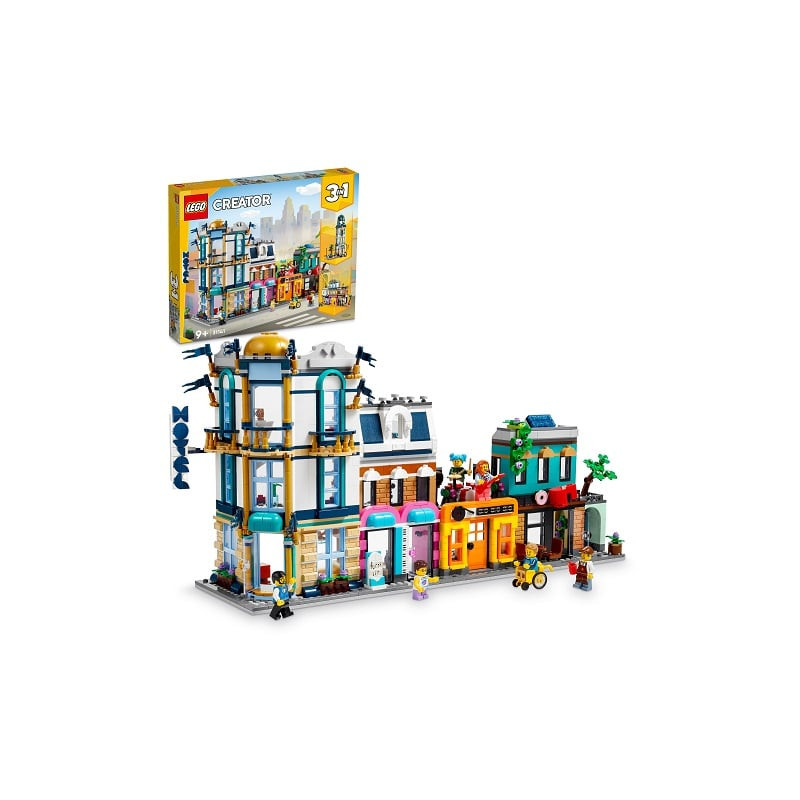 Gioco di costruzione lego creatore strada principale multicolore