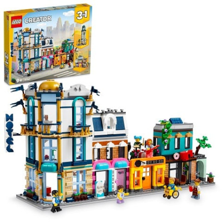 Gioco di costruzione lego creatore strada principale multicolore