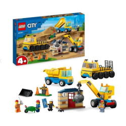 Set da gioco lego 60391 city camion da cantiere e gru per palle da
