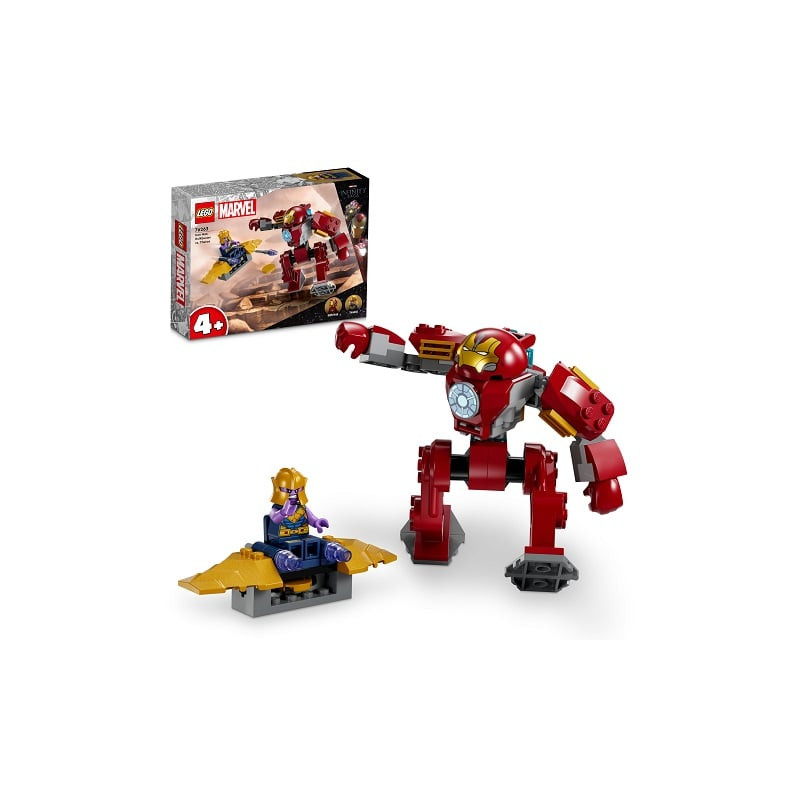 Gioco di costruzione lego captain iron man hulkbuster vs thanos multicolore