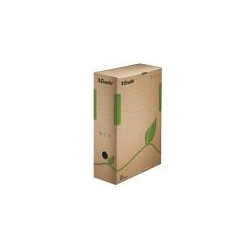 Scatola archivio esselte eco dorso 10 23.3x32.7cm a4 marrone/verde