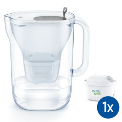 Caraffa filtrante brita acqua filtrata 1.4l grigio