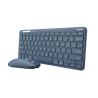 Tastiera trust lyra wireless/bluetooth qwerty con mouse nero