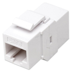 Accoppiatore techly keystone rj45 f/f cat.6 utp bianco