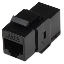 Accoppiatore techly keystone rj45 f/f cat.6 utp nero