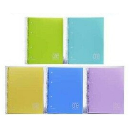 Quaderni blasetti one color con fori blocco spiralato 60fogli 21x29.7cm