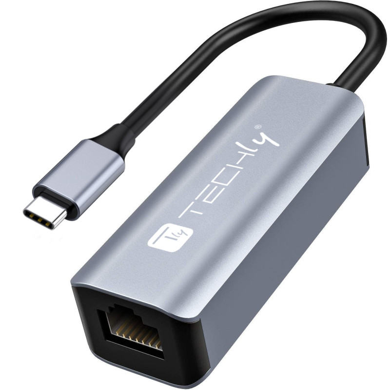 Adattatore di rete techly convertitore usb-c trade 3.0 a rj45