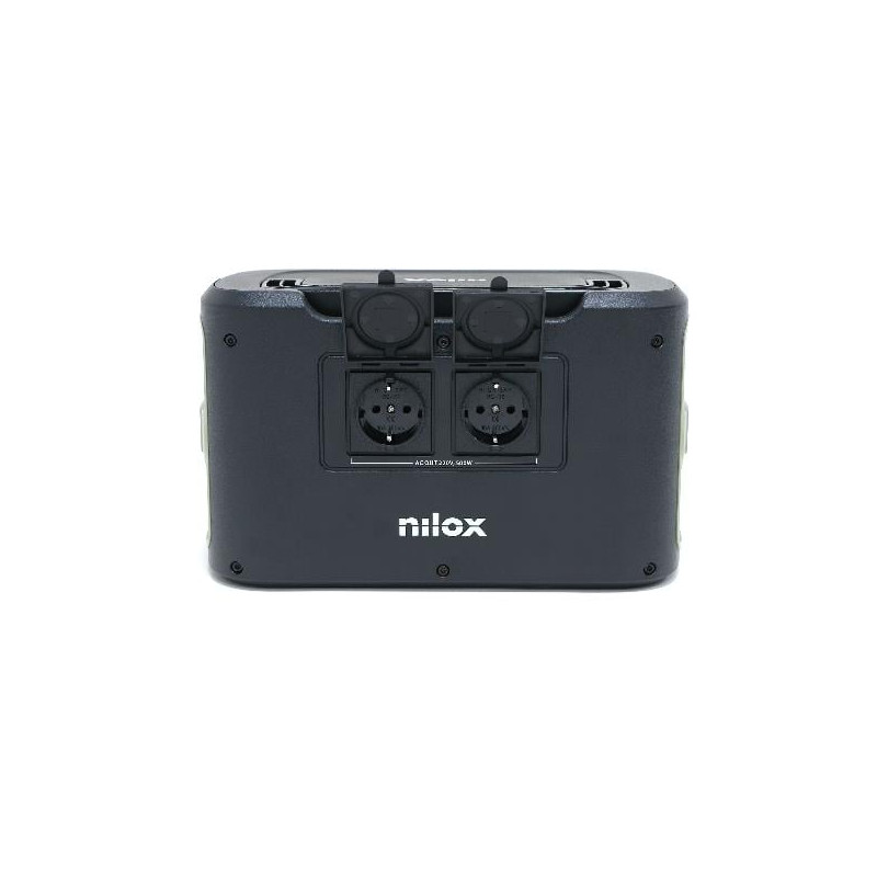 Power station portatile nilox ps500 500w/614wh/32a/nero [nxps500wv1]