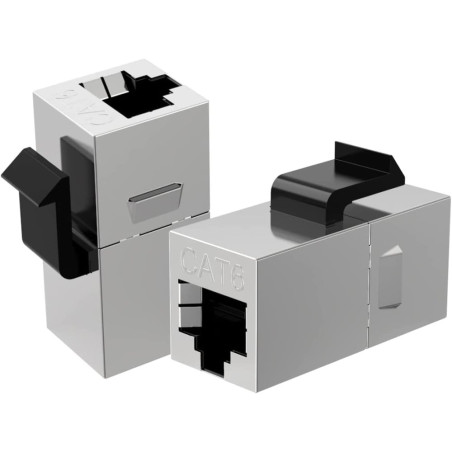 Adattatore techly modulare keystone rj45 accoppiatore di rete cat.6