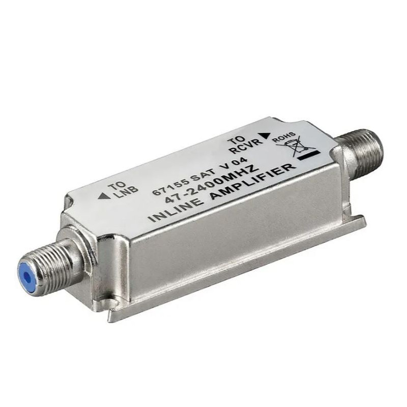 Amplificatore goobay in linea per antenna sat/bk 47-2400mhz