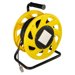 Cavo di rete logilink cat.7 plug rj45 s/ftp tpe con avvolgicavo 60m