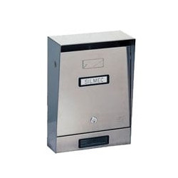 Cassetta da lettere con tetto inox 10-002 silmec [silmec ]