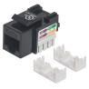 Frutto keystone techly rj45 cat.5e utp idc 90grado nero