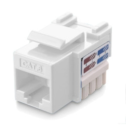 Frutto keystone techly rj45 cat.6 utp idc 90grado bianco
