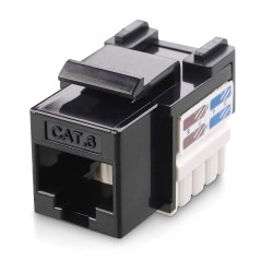 Frutto keystone techly rj45 cat.6 utp idc 90grado nero