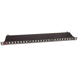 Pannello patch techly rj-45 cat.6a stp 24 posti 19''