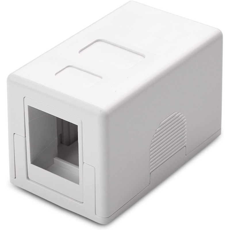 Presa a muro techly per 1 frutto keystone bianco [366327]