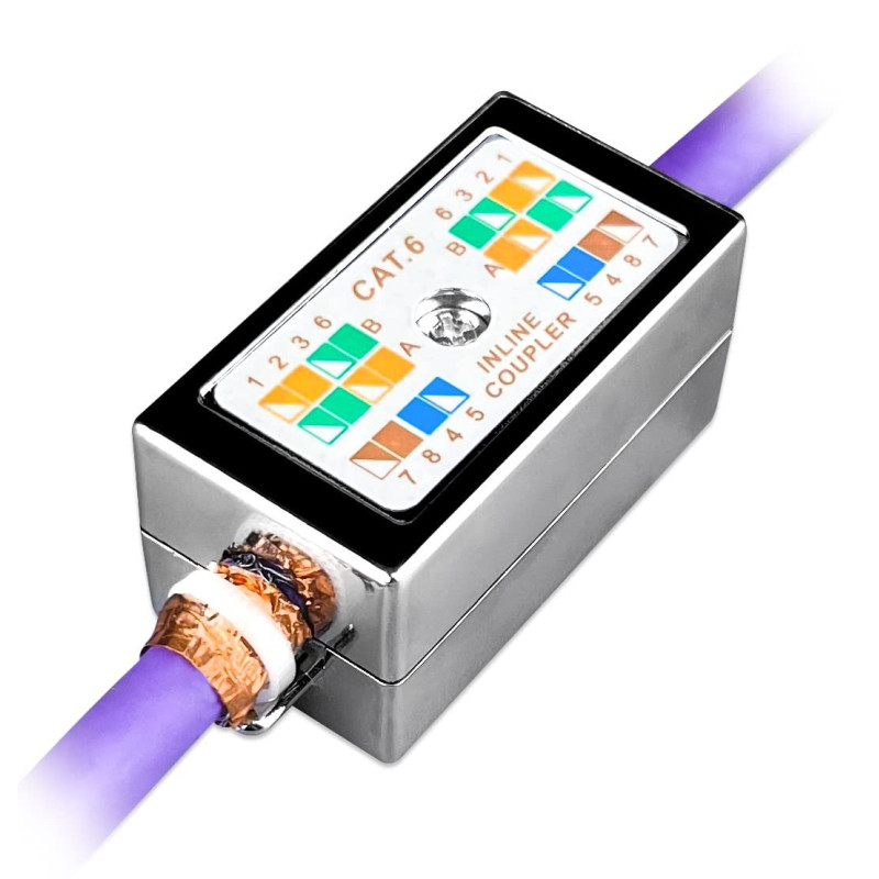 Scatola di giunzione techly ethernet cat6 ftp argento