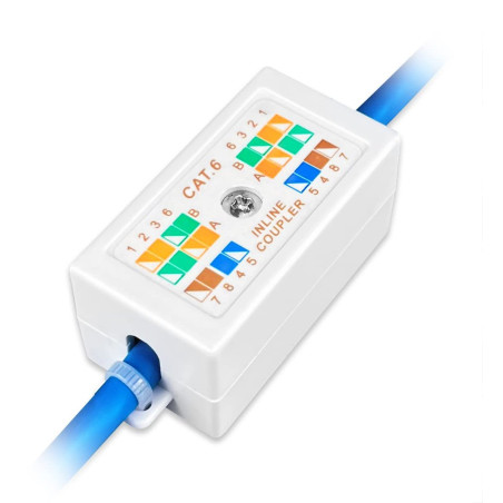Scatola di giunzione techly ethernet cat6 utp bianco