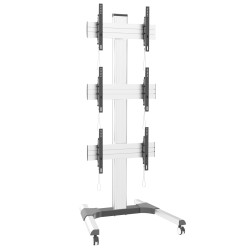 Supporto da pavimento techly per 3 tv lcd/led 32-55''
