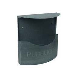 Cassetta per pubblicitÃ  acciaio antracite tetto