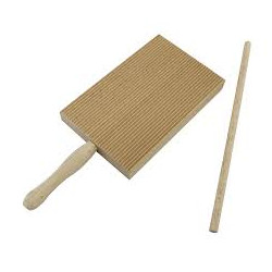 Pettine per garganelli calder con bacchetta in legno 23x9cm beige