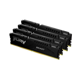 Ram dimm ddr5 64gb kingston fury beast 2800mhz cl40 1.25v nero [kf556c40bbk4-128]