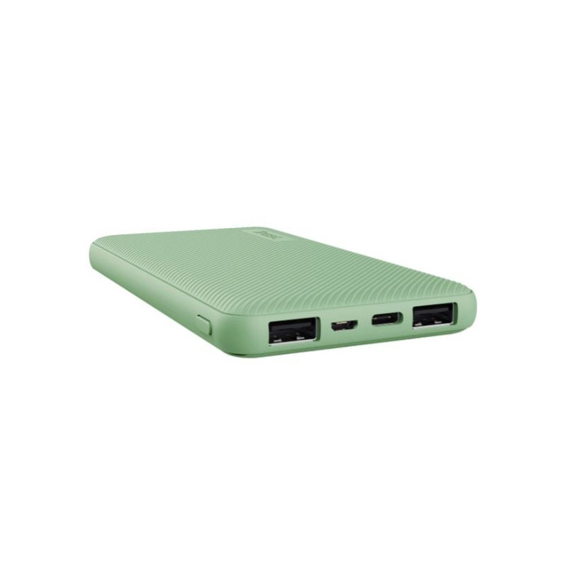 Batteria portatile trust primo powerbank 10000mah verde [25029]