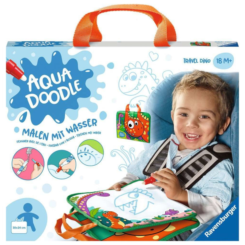 Tappetino per bambino ravensburger aqua doodle travel dino [04566]