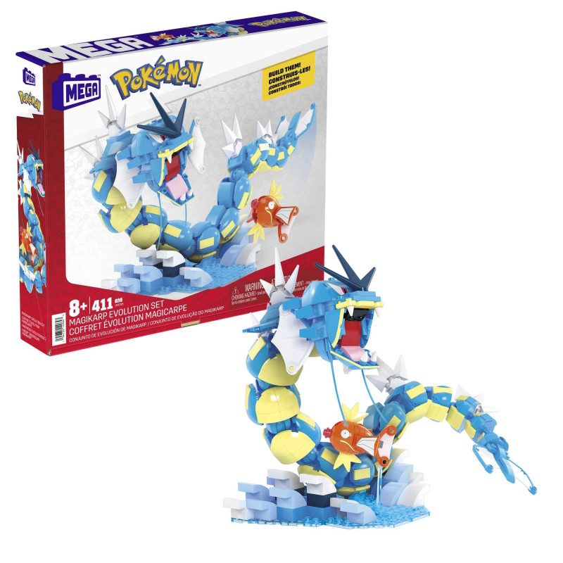 Gioco da costruzione megabloks mega pokemon 411pz multicolore [hnt95]